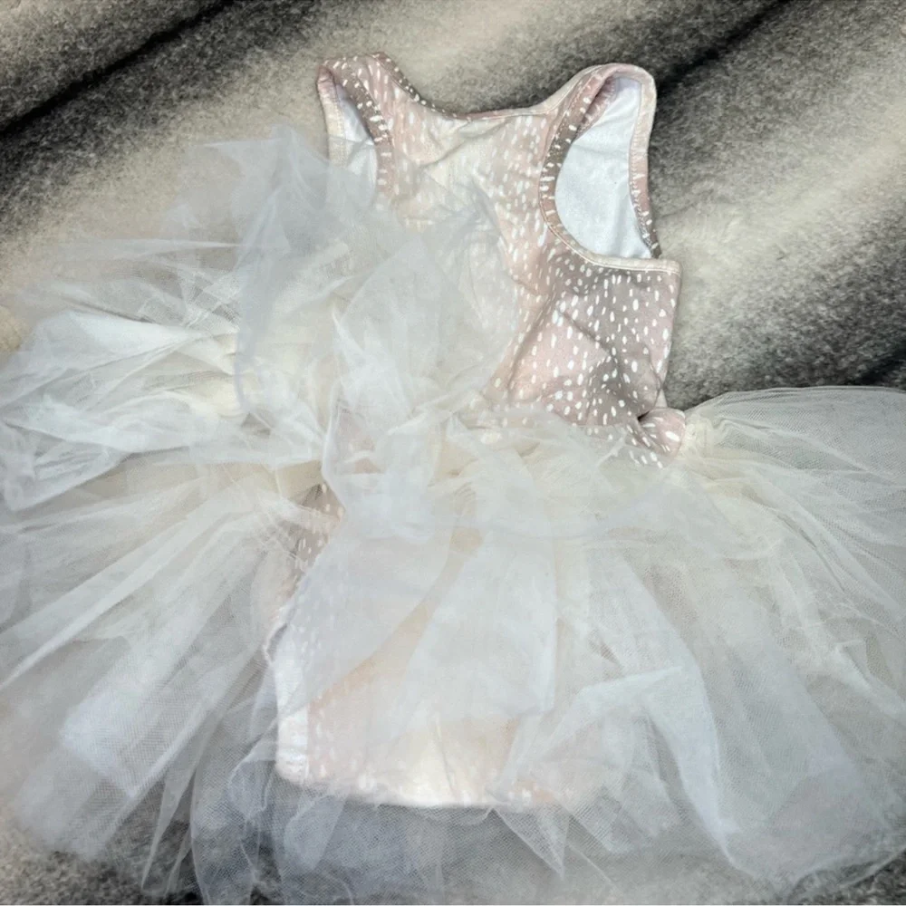 iloveplum - BAE Suede Tutu Dress Fawn Print